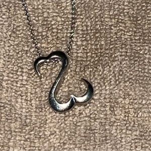 Open heart necklace